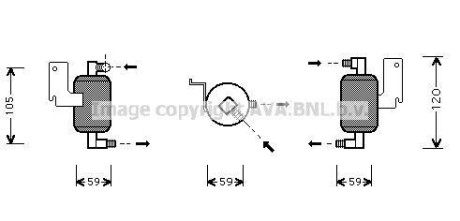 Осушувач кондиціонера - AVA COOLING CND186