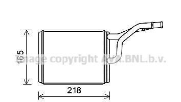 Теплообменник - (68049407AA) AVA COOLING CRA6137 (фото 1)