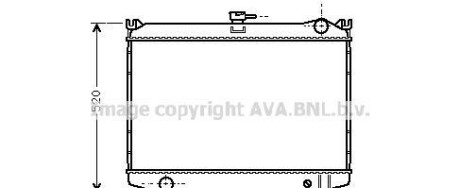 Радиатор, охлаждение двигателя - AVA COOLING DN2041