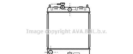 Радиатор, охлаждение двигателя - AVA COOLING DN2128