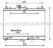 Радіатор охолодження двигуна Nissan Tiida (04-) AT AVA - (21460EL000) AVA COOLING DN2375 (фото 1)