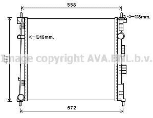 Теплообменник - (21410BJ40A) AVA COOLING DN2407