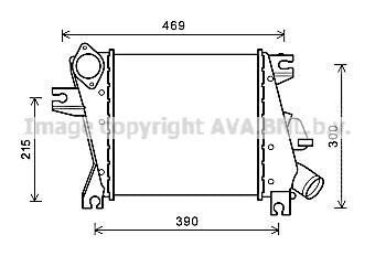 Теплообменник - (14461EQ400, 14461EQ405, 14461EQ40A) AVA COOLING DN4411