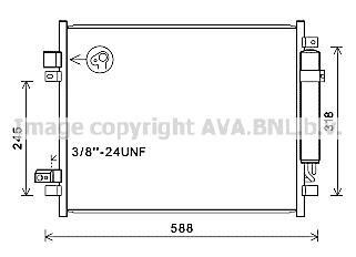 Ava радіатор кондиціонера nissan note (2013) 1.5 dci - AVA COOLING DN5428D