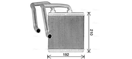 Теплообмінник, Система опалення салону - AVA COOLING DN6476