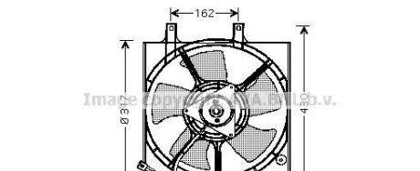 Вентилятор, охлаждение двигателя - AVA COOLING DN7510