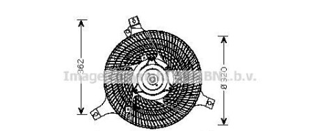 Вентилятор, охлаждение двигателя - AVA COOLING DN7530