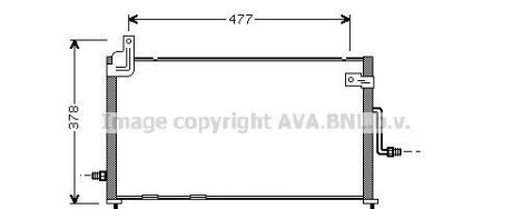 Конденсатор, кондиционер - (96566331, P96566331, P96569392) AVA COOLING DW5044