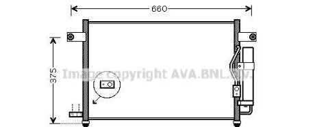 Конденсатор - (96469288, 96539632, 96834082) AVA COOLING DW5049D (фото 1)