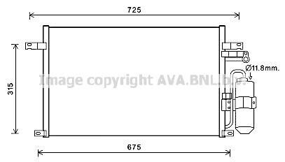 Конденсатор - (96471946, 96888889, P96471946) AVA COOLING DW5137D