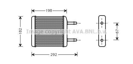 Радиатор отопителя Матиз (алюм-паяный) AVA - AVA COOLING DW6024