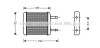 Радіатор обігрівача DAEWOO MATIZ 0.8 MT/AT 98-(AVA) - (96314858, 96591590, P96314858) AVA COOLING DWA6024 (фото 1)