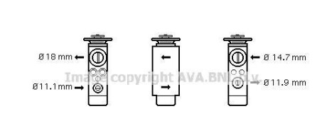 Розширювальний клапан - AVA COOLING FD1380