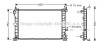 Радиатор, охлаждение двигателя - (1061191, 1061192, 1091934) AVA COOLING FD2265 (фото 1)