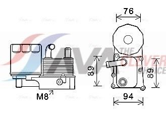 Радиатор масляный Ford Connect 1,8DI-1,8TDCI 02>13 MT AVA - AVA COOLING FD3598H