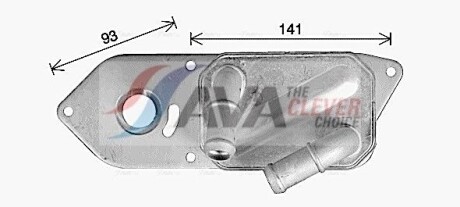 Охолоджувач оливи - AVA COOLING FD3666