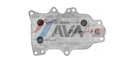 Охолоджувач оливи - (1469718, 2128720, 7C166B624BB) AVA COOLING FD3684 (фото 1)