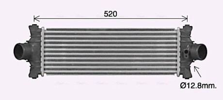 Интеркулер Ford Tranzit 2,2TDCI 06> 14> AVA - AVA COOLING FD4677