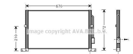 Конденсатор, кондиционер - (1116809, 1142333, 1232914) AVA COOLING FD5302