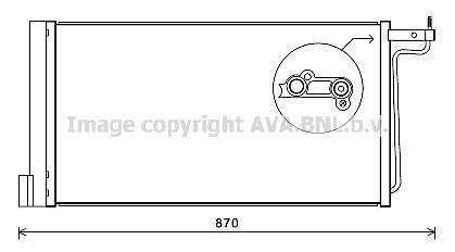 Радіатор кодиціонера - (1769313, 1684204, AV6419710AA) AVA COOLING FD5485D