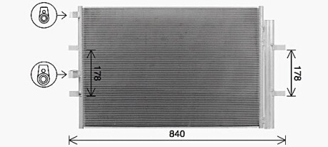 Радіатор кодиціонера - AVA COOLING FD5675D