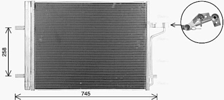 Ava радіатор кондиціонера ford kuga (2013) 2.5 - AVA COOLING FD5694D