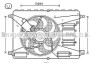 Вентилятор, охлаждение двигателя - (1460969, 1472815, 1477218) AVA COOLING FD7556 (фото 1)