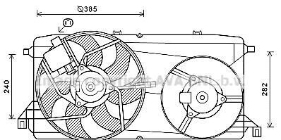 Вентилятор - AVA COOLING FD7580