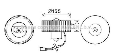Вентилятор салону - AVA COOLING FD8568