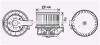 Вентилятор отопителя салона Ford Fiesta (08-) AVA - ((1538008, 1790329, 8V5118456AA, 8V5118456AB)) AVA COOLING FD8629 (фото 1)