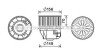 Вентилятор отопителя салона Ford Focus (13-20), C-MAX (11-19) AVA - (1696007, AV6N18456BA) AVA COOLING FD8633 (фото 1)