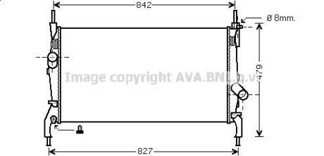 Радіатор охолодження двигуна Ford Transit, Transit Tourneo (06-14) AVA - AVA COOLING FDA2405