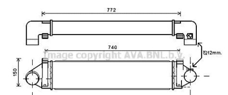 Интеркулер - (1423959, 1462995, 1674066) AVA COOLING FDA4481