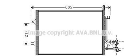 Конденсатор, кондиционер - (5S6H19710AA, 5S6H19710AC, 5S6H19710AB) AVA COOLING FDA5395