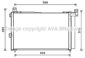 Радіатор кодиціонера - (1356049, 3M3519710CA, 3M3519710CB) AVA COOLING FDA5486D