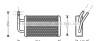 Теплообмінник, система опалення салону - (1092721, 1113755, 7110379) AVA COOLING FDA6215 (фото 1)