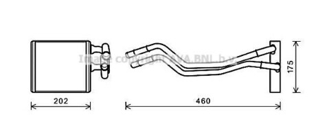 Радиатор отопителя салона Ford Fiesta 08> AVA - AVA COOLING FDA6455