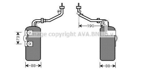 Осушитель, кондиционер - (1223457, 1232435, 1354643) AVA COOLING FDD387