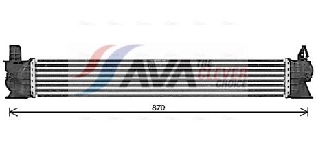 Интеркулер PSA Jumper Boxer 2,2HDI 11> 15> AVA - AVA COOLING FT4482