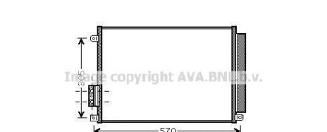 Конденсатор - (9S5119710AA, 51930093, 1780092) AVA COOLING FT5347D