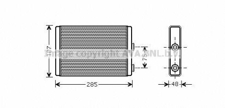 Радиатор отопителя салона PSA Jumpy Expert II 07> AVA - (6448K8, 946442038) AVA COOLING FT6325