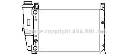 Радиатор, охлаждение двигателя - (7075124, 7685063, 7732211) AVA COOLING FTA2122