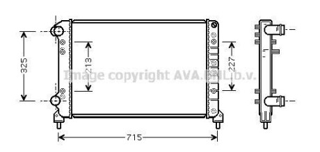 Радіатор охолодження двигуна AVA - AVA COOLING FTA2262