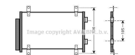 Конденсатор - (e163367, 6455EC, 6453EC) AVA COOLING FTA5351D