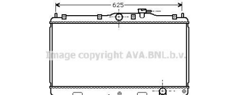 Радиатор, охлаждение двигателя - (19010P45505, 19010PT0904, 19010PT1004) AVA COOLING HD2010