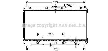 Радіатор охолодження HONDA ACCORD IV (90-) 1.8-2.2 AT(AVA) - AVA COOLING HD2011