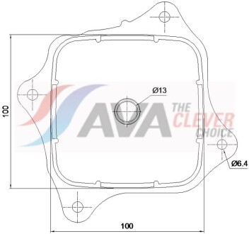Охолоджувач оливи - AVA COOLING HD3343