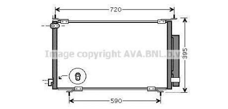 Радиатор кондиционера honda cr-v ii (rd) 2.0 01-06 - (80101SCAA01, 80110S9A003) AVA COOLING HD5201D