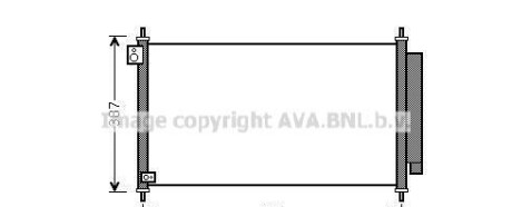 Ava hd5276d_радиатор кондиционера! \ honda civic 1.6/1.8i 12> - (80110TR0A01, 80110TR0A02) AVA COOLING HD5276D