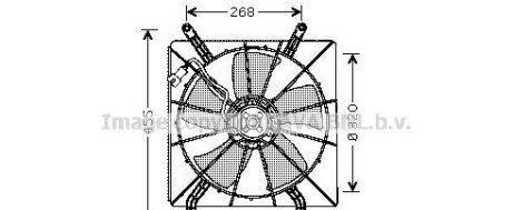 Вентилятор, охлаждение двигателя - AVA COOLING HD7519